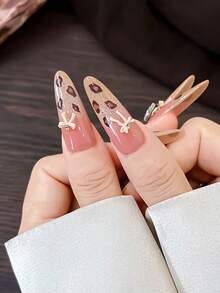 A Box Of 12-Compartment Bow Nail Art Accessories, Autumn And Winter Maillard 3D Bow Mixed Resin Nail Art Accessories, Mini Bow Nail Art Decorations, Brown/Beige/White 3D Resin Bow Nail Art Accessories, Self-Adhesive Nail Art Decoration Accessories Suitable For Nail Art - Multicolor - View 5