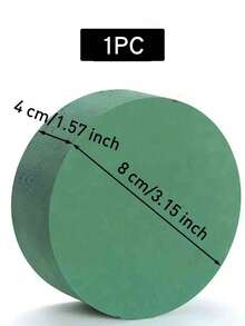 20pcs/10pcs/5pcs/4pcs/2pcs 16.5cm/4cm*12cm/4cm*8cm/4cm Round Floral Mud, Green Wet & Dry Floral Mud Blocks, Suitable For Weddings, Artificial Walkways, Party Decorations, Fresh Flower Arrangements, Room Decor - Multicolor - View 18