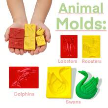 13pcs Large Die Extruder Clay Tool Set, Handicraft DIY Clay Tools, Animal Molds, Cutters, Colore Air Dry Clay Tool Scissors, Play Dough Art Tools, School/Family/Birthday Gifts From The Local Warehouse - Mint Blue - View 3