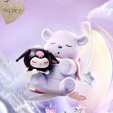 Miniso 三麗鷗 Kuromi/My Melody 日月盲盒公仔，樹脂材質，Kuromi 與其他角色設計 + 暗黑童話風格細節，隨機發貨，適合桌面裝飾/盲盒收藏，可愛娃娃公仔（1 個隨機發貨） - 彩色 - 查看 10