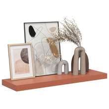 vidaXL Étagère Murale Rouge 90 x 23,5 x 4 cm Bois d'ingénierie - Rouge - Voir 3