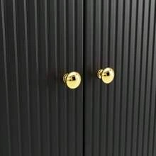 Modern Kitchen Island Table, Kitchen Cabinet, Self-Service Cabinet, Kitchen Cabinet With Drawers And Shelves, Kitchen And Dining Room Cabinet, Black - Black - View 4