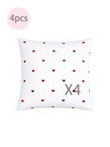 Vỏ gối mềm mại, chất liệu microfiber tốt nhất và giá rẻ - Vỏ gối chống dị ứng và thoáng khí, kích thước lớn, dài, tiêu chuẩn, cỡ Queen, Twin, Single, Double, Full, King, Body, European và Square, hoàn hảo cho bộ ga trải giường mọi mùa. - Đỏ và trắng - Xem 27