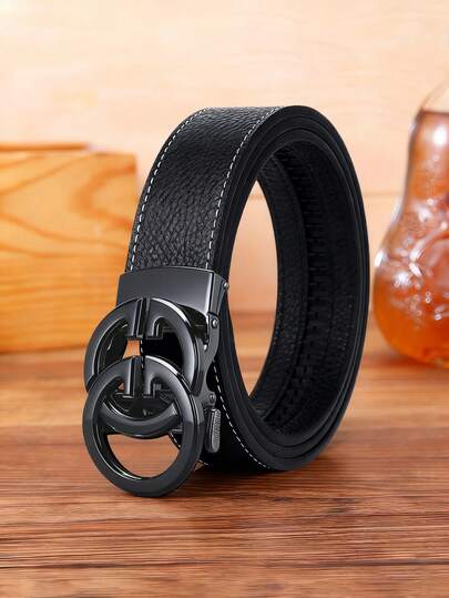 1 chiếc thắt lưng nam khóa tự động có chữ: Thiết kế khóa tự động điều chỉnh được, phù hợp cho cả dịp trang trọng và thường ngày, cho phép điều chỉnh kích thước chính xác và tiện lợi. Được làm từ da cao cấp, thắt lưng này dễ dàng phối hợp với vest, quần jeans hoặc trang phục hàng ngày, là lựa chọn lý tưởng cho phong cách trang trọng và thường ngày của nam giới. Chắc chắn, bền bỉ, thoải mái và đa năng, chiếc thắt lưng này là phụ kiện thiết yếu cho công việc, hẹn hò hoặc du lịch, và cũng là món quà hoàn hảo cho sinh nhật và các ngày lễ.