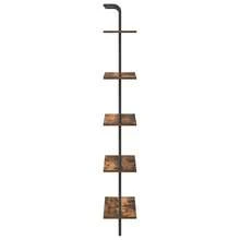vidaXL Étagère Chêne fumé 60 x 24 x 168 cm Bois d'ingénierie - Tabac - Voir 6