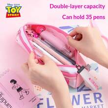 Hộp đựng văn phòng phẩm hai lớp tối giản, dung tích lớn của Disney, dùng làm hộp bút chì/bút bi. - Mảnh duy nhất - Xem 3