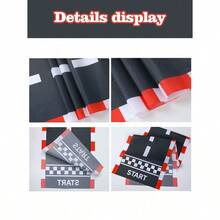 1pc Football Theme Table Runner, 180*35cm Polyester Tablecloth, Football Themed Tablecloth, Football Party Decor, Football Birthday Party Supplies, Football Event Decoration, Home Decor, Kitchen Decor, Dining Table Decor, Holiday Party Supplies, Bridal Shower Favor, Baby Shower Decor, Wedding Guest Gifts - 賽道 - 查看 7
