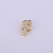 1件新款锆石字母吊坠，优雅魅力，A-Z字母，18k镀金，珠宝制作配件