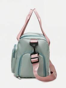 Bolsa de viaje de fin de semana, Bolsa de gimnasio deportiva con bolsillo separado, bolsa de lona con compartimento para zapatos, bolsa de viaje, bolsa de equipaje de mano con almacén de zapatos independiente, gran capacidad bolsa de gym, bolsa de viaje impermeable, adecuada para viajes y deportes de gimnasio,bolsa de almacenamiento de ropa deportiva, yoga, ropa de fitness, organizador de viaje para la vuelta a la escuela, esencial de viajes para la playa y las vacaciones de verano - Verde - Ver 5