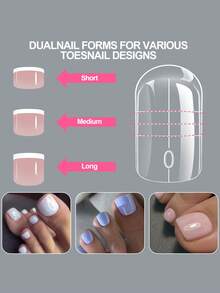 160pcs Crystal Nail Extension Mold, Duck Mouth Long Sharp Eagle Claw False Nail DIY Mold, Paperless Crystal Gel Nail Art Mold, Creative Nail Extension Mold - Clear - View 5