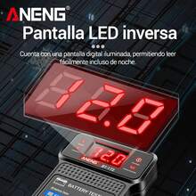 Aneng Bt-172 Battery Testers Industry Electrician Tester Prueba de baterías de vehículos - Gris Oscuro - Ver 7