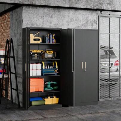 Metal Storage Cabinet With Long Handle ,71 Garage Storage Cabinet With Lock
