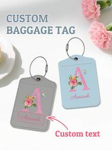 Customizable Airplane Design Luggage Tag, Can Print Your Name Or Birthday. Lightweight And Portable, Essential Travel Accessory. Suitable For Cruise Luggage Tag, Cruise Luggage Label, And Privacy Protection Cruise Luggage Tag.