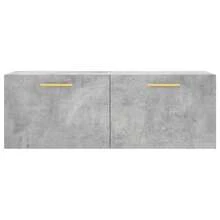 vidaXL Armario mural gris béton 100x36,5x35 cm ingeniería de madera - Gris - Ver 5