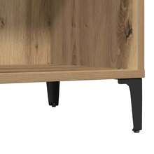 vidaXL Armário à disques chêne artesanal 84,5x38x89 cm feito de engenharia - Castanho - Ver 8