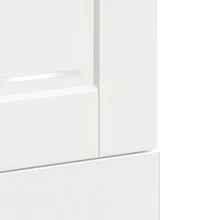 vidaXL Panneau de lave-vaisselle Porto blanc brillant 45x1,5x67 cm - Blanc - Voir 7
