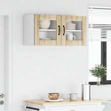 vidaXL Armadio da Cucina 2 pz Chêne Sonoma 40 x 31 x 40 cm - Castano - Visualizzare 4