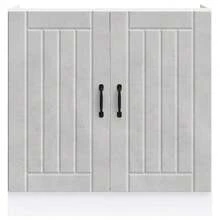 vidaXL Mueble bajo lavabo Lucca gris béton madera ingeniería - Gris - Ver 4