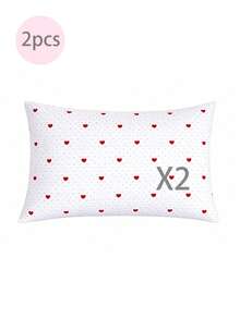 Vỏ gối mềm mại, chất liệu microfiber tốt nhất và giá rẻ - Vỏ gối chống dị ứng và thoáng khí, kích thước lớn, dài, tiêu chuẩn, cỡ Queen, Twin, Single, Double, Full, King, Body, European và Square, hoàn hảo cho bộ ga trải giường mọi mùa. - Đỏ và trắng - Xem 35