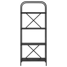 vidaXL Étagère Chêne nero 60 x 30 x 146 cm Bois d'ingénierie - nero - Visualizzare 5