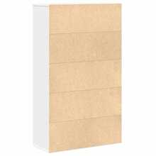 vidaXL Bibliothèque blanc 60x24x101,5 cm ingegneria del legno - Bianco - Visualizzare 7
