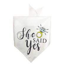 1pc Pet Triangular Bandana Bib, Dog Cat Triangle Scarf Collar, Suitable For Engagement Party, Wedding And Other Occasions, My Owner Is Getting Married - Multicolor - View 15