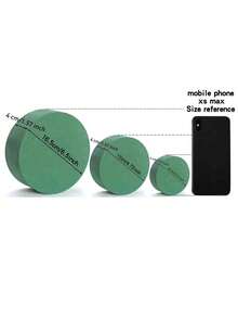 20pcs/10pcs/5pcs/4pcs/2pcs 16.5cm/4cm*12cm/4cm*8cm/4cm Round Floral Mud, Green Wet & Dry Floral Mud Blocks, Suitable For Weddings, Artificial Walkways, Party Decorations, Fresh Flower Arrangements, Room Decor - Multicolor - View 4