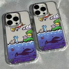 Funda para Teléfono - La Funda de Hadas Compatible con 16, 15, 14, 13, 12, 11 Pro, X, XR, XS, 8, Plus, con un Marco de Lente Plateado Metálico y una Cubierta Trasera Suave Transparente17   17promax - transparente - Ver 3