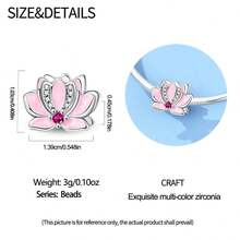 1PC Silver-Plated Heart Envelope Mandarins POST Mailbox Heart Pendant Zirconia Gem, Pink Heart Zirconia Pendant Enamel Romantic Rose Beads, Cute Sweet Strawberry Girl, Heart Cherry Blossom Fire Arts Draft Gem Painting Board Heart Brush Set Of Three, Rose Red Zirconia Gem Lotus Beads, Pink And White Zirconia Gem Lotus Pendant Beads, Suitable For DIY Bracelets, Necklaces And Other Jewelry, A Must-Have For Perfect Bracelets, Top Choice For Gifts ... - Multicolor - View 9