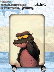 1pc Luggage Cover Suitcase Protective Sleeve, Multiple Sizes Available. Made Of Polyester Fiber, Scratch-Resistant & Wear-Resistant, Unisex. Ideal For Business Trips And Summer Vacations. Easy To Hand Wash And Detachable, A Must-Have Travel Accesso - Multicolor - View 68