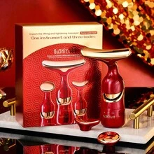 3 In 1 Facial Lifting Device Neck Facial Eye Massage Face Slimmer EMS Beauty Skin Tightening Wrinkle Anti Face Massager - 彩色 - 查看 13