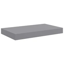 vidaXL Étagères murales flottantes 2 pz Grigio 40x23x3,8 cm MDF - Grigio - Visualizzare 6