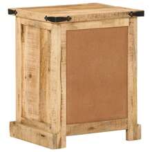 vidaXL Comodino 40x35x50 cm in bois de manguier massiccio - Castano - Visualizzare 5
