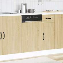 vidaXL Pannello Lavastoviglie Kalmar Beige Sonoma 45x1,5x67 cm - Castano - Visualizzare 3