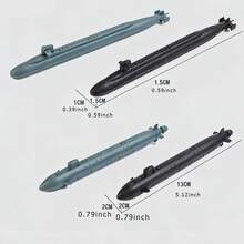 Military Naval Ship Aircraft Carrier Toy Set, Includes Small Model Planes, Destroyers, Battleships And Supply - Black and Gray - View 6