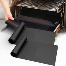 1-10 PCS Non-Stick Heat Resistant BBQ Grill Baking Mat, Oven Liner, Seal Strip, Bottom Protective Lining Pad With Oilproof, Reusable, Heavy Duty, Anti-Dirty, Leak Proof, Easy Clean Features, Flax, And Silicone Materials In Extra Large - Multicolor - View 2