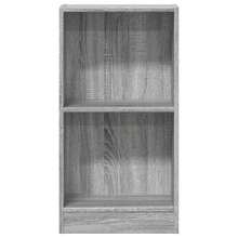 vidaXL Bibliothèque sonoma gris 40x24x76 cm ingénierie du bois - Gris - Voir 4