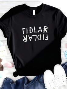 Fidlar Men'S Flipped Logo T Shirt - 黑色1 - 查看 1