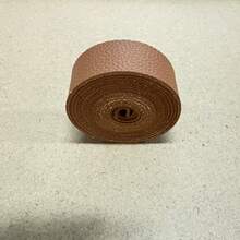 Lychee Pattern Leather Strap, Brown 71 Inches Long 1 Inch Wide, Suitable For DIY Craft Projects, Pet Collars, Traction Ropes, Belts, Keychains, Watch Straps