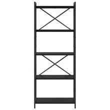 vidaXL Étagère Chêne noir 60 x 30 x 155 cm Bois d'ingénierie - Noir - Voir 6