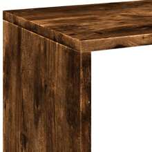 vidaXL Raumteiler-Regal, geräucherte Eiche, 69,5 x 29 x 137,5 cm - Braun - Übersicht 9
