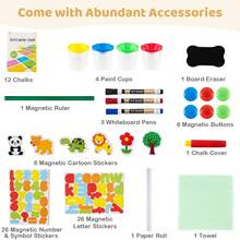 Wooden Art Easel For Kids 3 In 1 Height Adjustable Foldable Easel - Natural - View 10