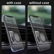 حامل هاتف سيارة دوار 360 درجة، مغناطيسي قوي مضاد للسقوط، قابل للتعديل متعدد الزوايا، متوافق مع سامسونج وجميع الموديلات - متعدد الألوان - مشاهدة 9