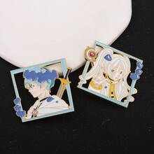 1 chiếc ghim cài áo men cứng hình nàng tiên Frieren trong anime Nhật Bản dành cho nữ, thích hợp để cài lên ve áo, balo, quần áo, huy hiệu manga, phụ kiện ghim cài. - Nhiều màu - Xem 6