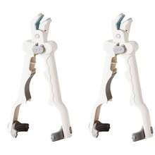 Värmebeständig silikon multifunktionell skållningsfri skålklämma med halkfritt handtag, värmeisolerande klämma och flasköppnare. Värmeisolerande klämma för kök, lämplig för matlagning, ångkokning och bakning. - Multifärgad - Visa 13