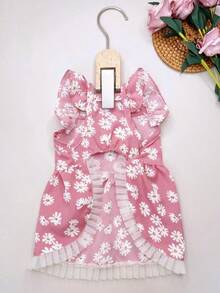 Daisy Print Pet Dress - Nhiều màu - Xem 3