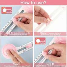 1Pc Circle Cutter, Circle Paper Cutters, Circle Cutter Paper Crafts, Adjustable Circle Cutters, Circular CutterTool, 4 Inch CircleCutter Paper, Rotary PaperCutter, CircleCutters,Circle Paper Trimmer, Circular Round Rotary Paper Cutter Slicer Scrapbook Photo Cardstock,Back To School,School Supplies - 彩色 - 查看 4