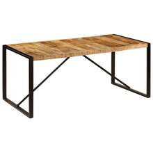 vidaXL Mesa à manger 180x90x75 cm Bois de manguier maciza - Marrón - Ver 8