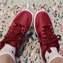 Nike Youth DUNK Comfortable Versatile Low-Top Casual Sneakers - Red - View 7