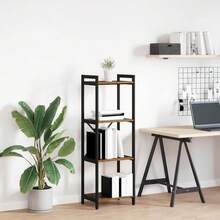 vidaXL Étagère Bois ancien 40 x 30 x 85 cm Bois d'ingénierie - Tabac - Voir 1